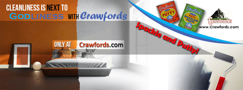 Cleanliness is next to Godliness with Crawford's Spackle and Putty!  Only at www.Crawfords.com