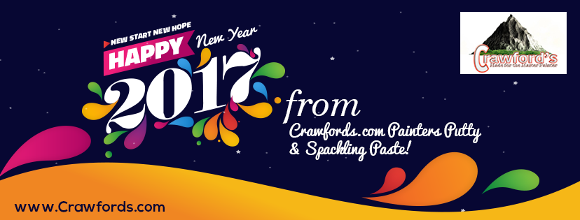 Happy New Year from Crawfords.com. Painters Putty & Spackling Paste!